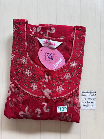 css 633 Shandar Spun nighty