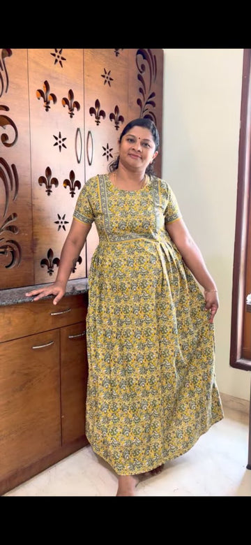 MFS 462 Height Peacock maxi frock YY1