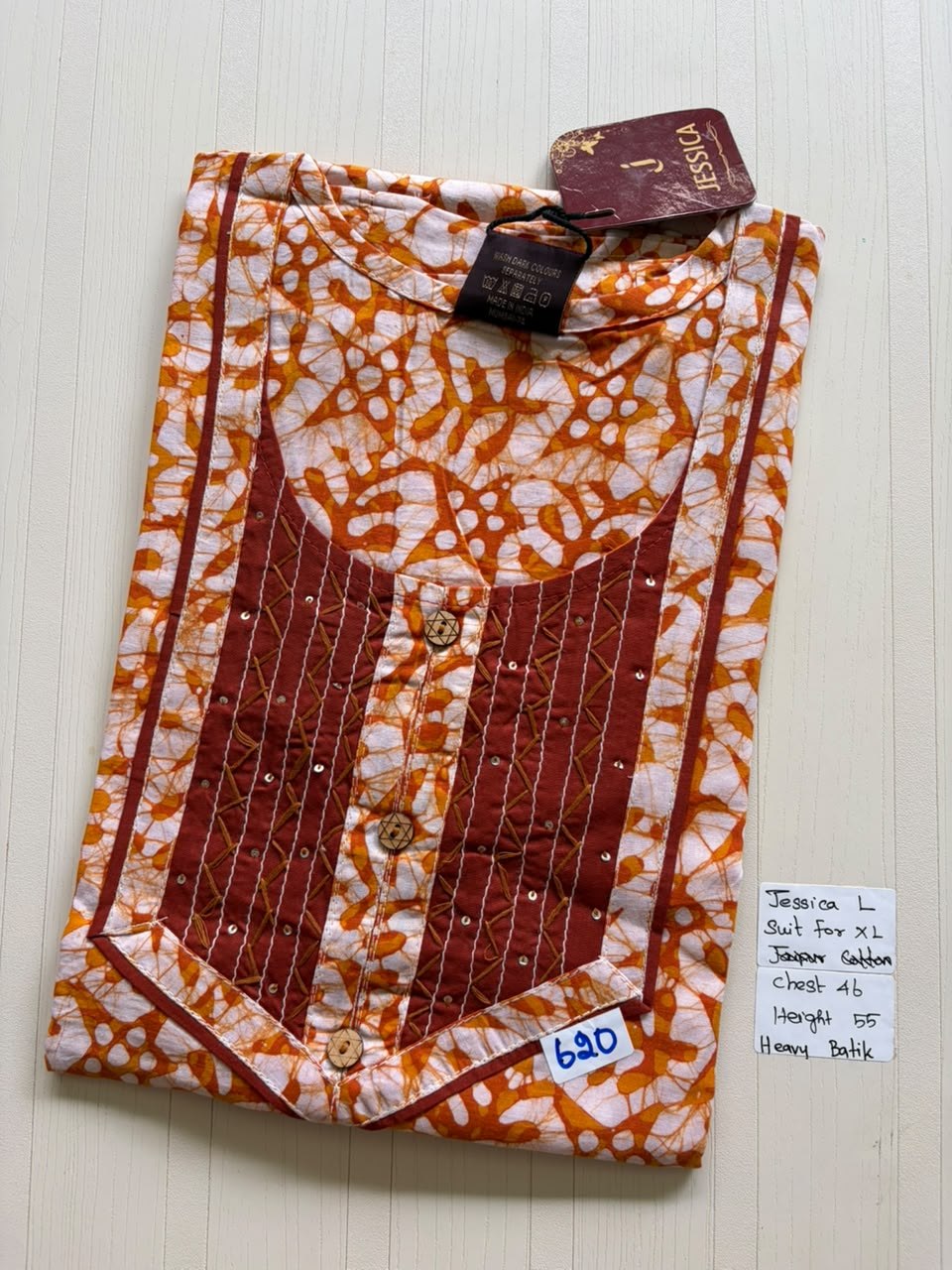 BJS 949 Jessica VV Batik Nighty