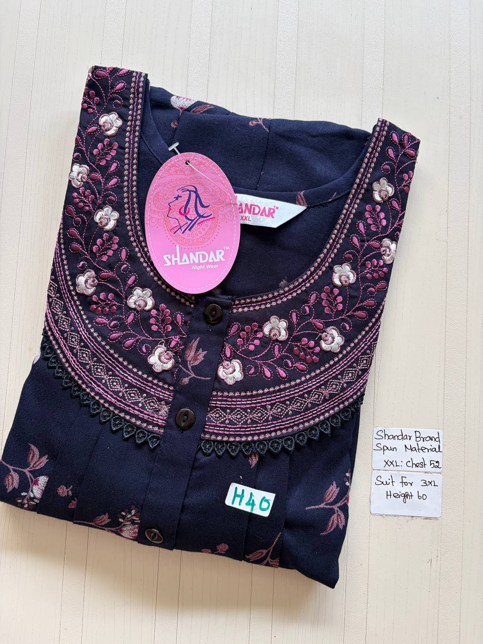 Dss 355 Shandar Spun nighty