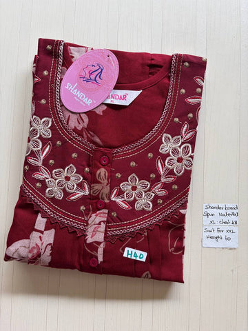 css 628 Shandar Spun nighty
