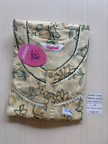 BS455 Shandar Spun nighty