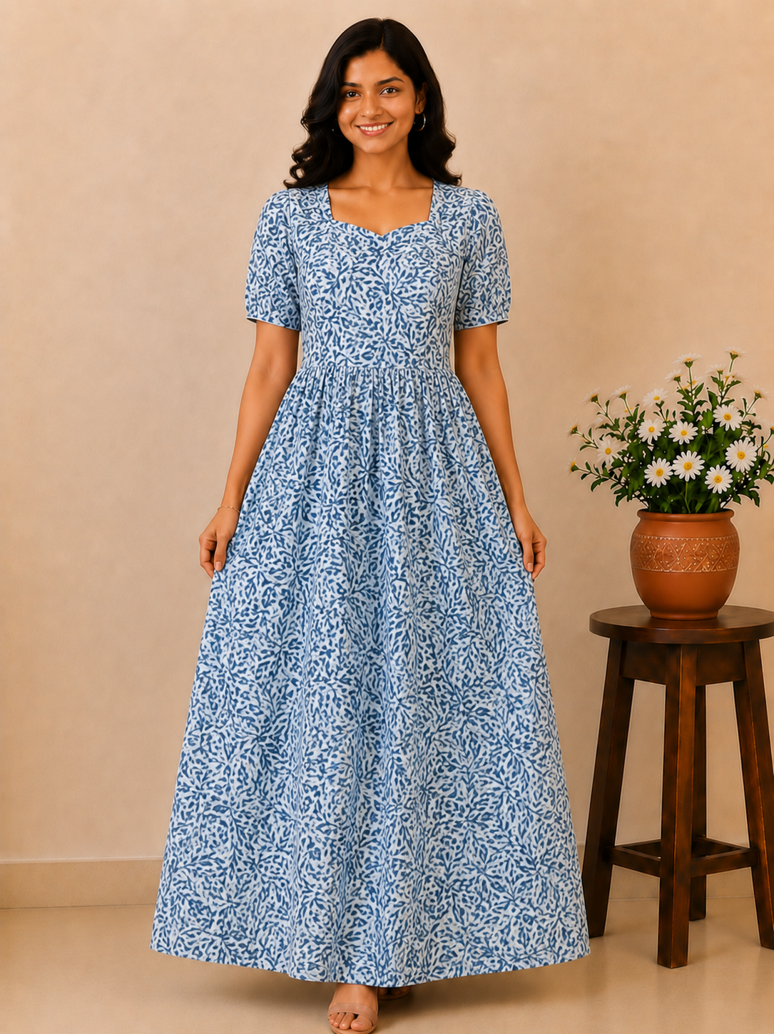 MFS 357 Peacock Height Maxi Frock YY1 YY2
