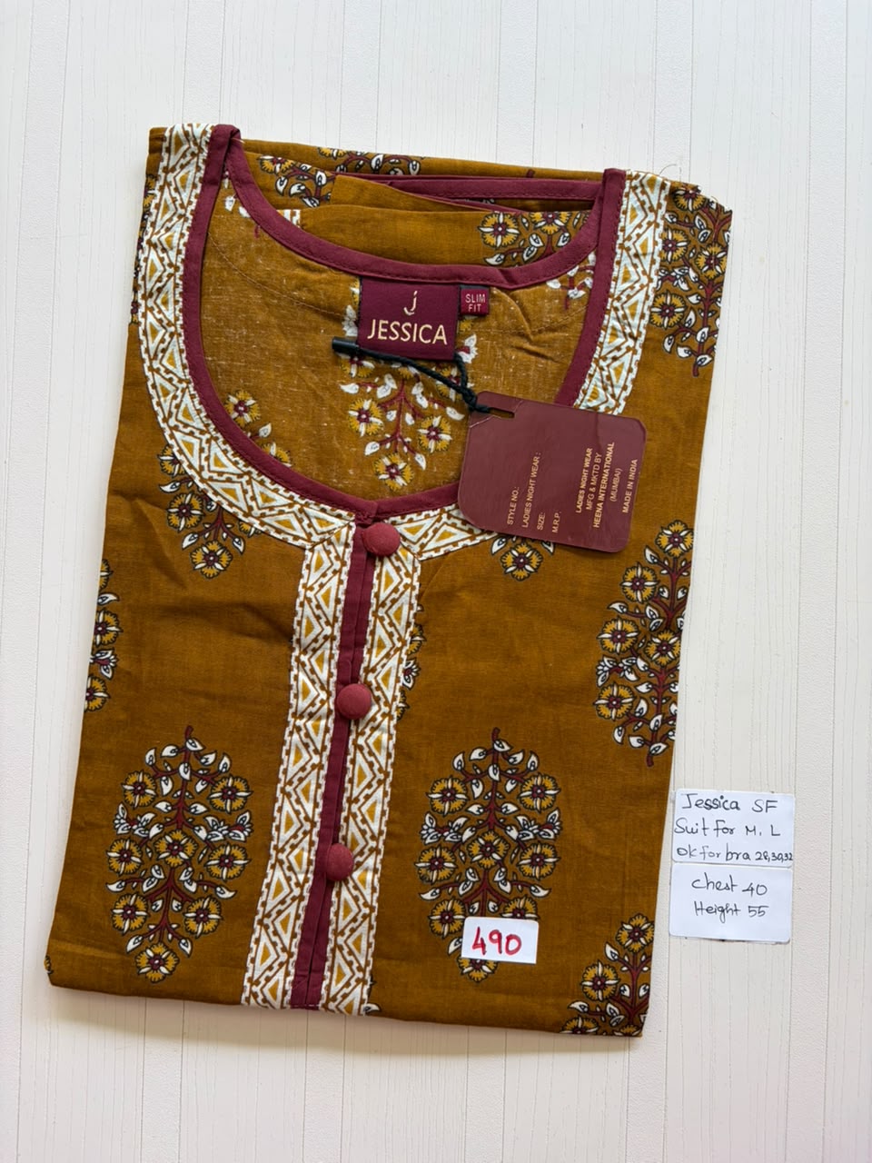 AJS 176 Jessica Slimfit VV AL JC Nighty 550