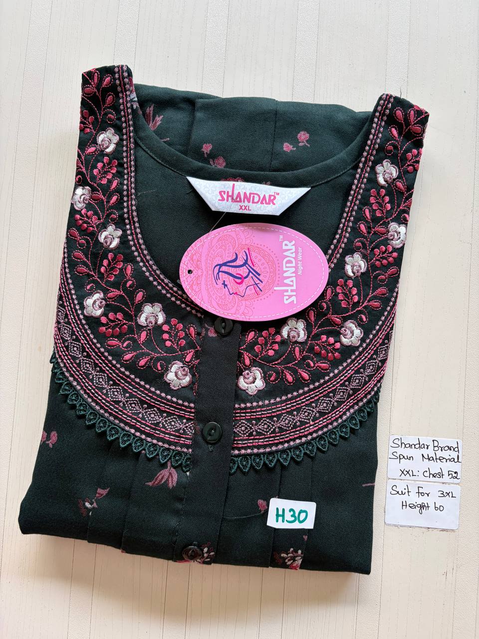 Dss 374 Shandar Spun nighty