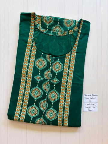AASHP009 Peacock Pleats Zip Nighty HP BP