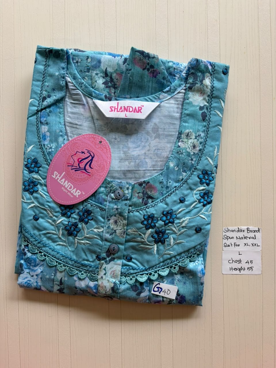 BSS 540 Shandar Spun nighty