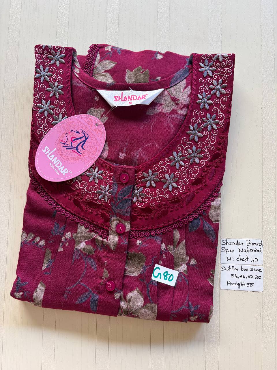 ASS 845 Shandar Spun nighty