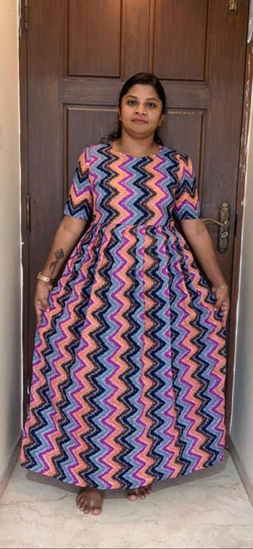 MFS 465 Height Peacock maxi frock YY1