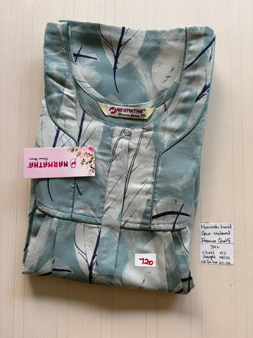 DNS 005 Height Narmatha Pleats Zip Nighty