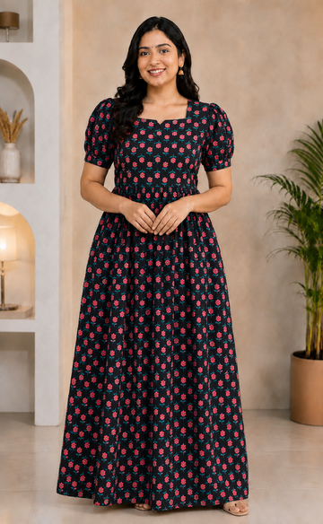 MFS 393 Height Peacock Maxi Frock YY1 YY2