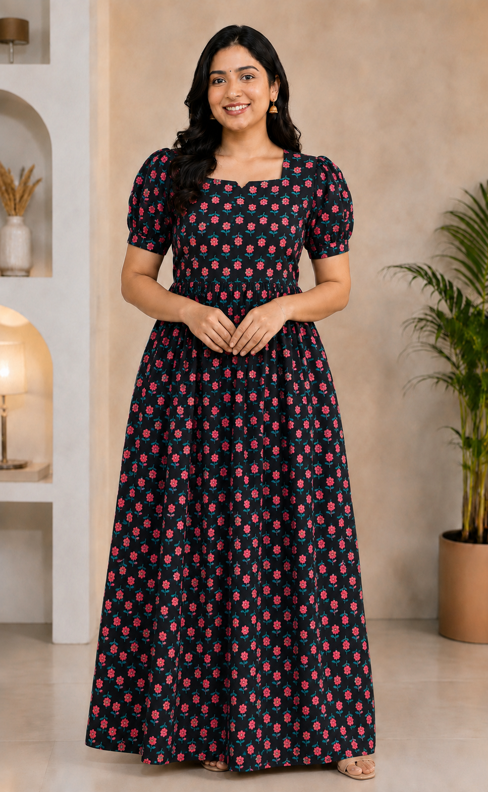 MFS 393 Height Peacock Maxi Frock YY1 YY2
