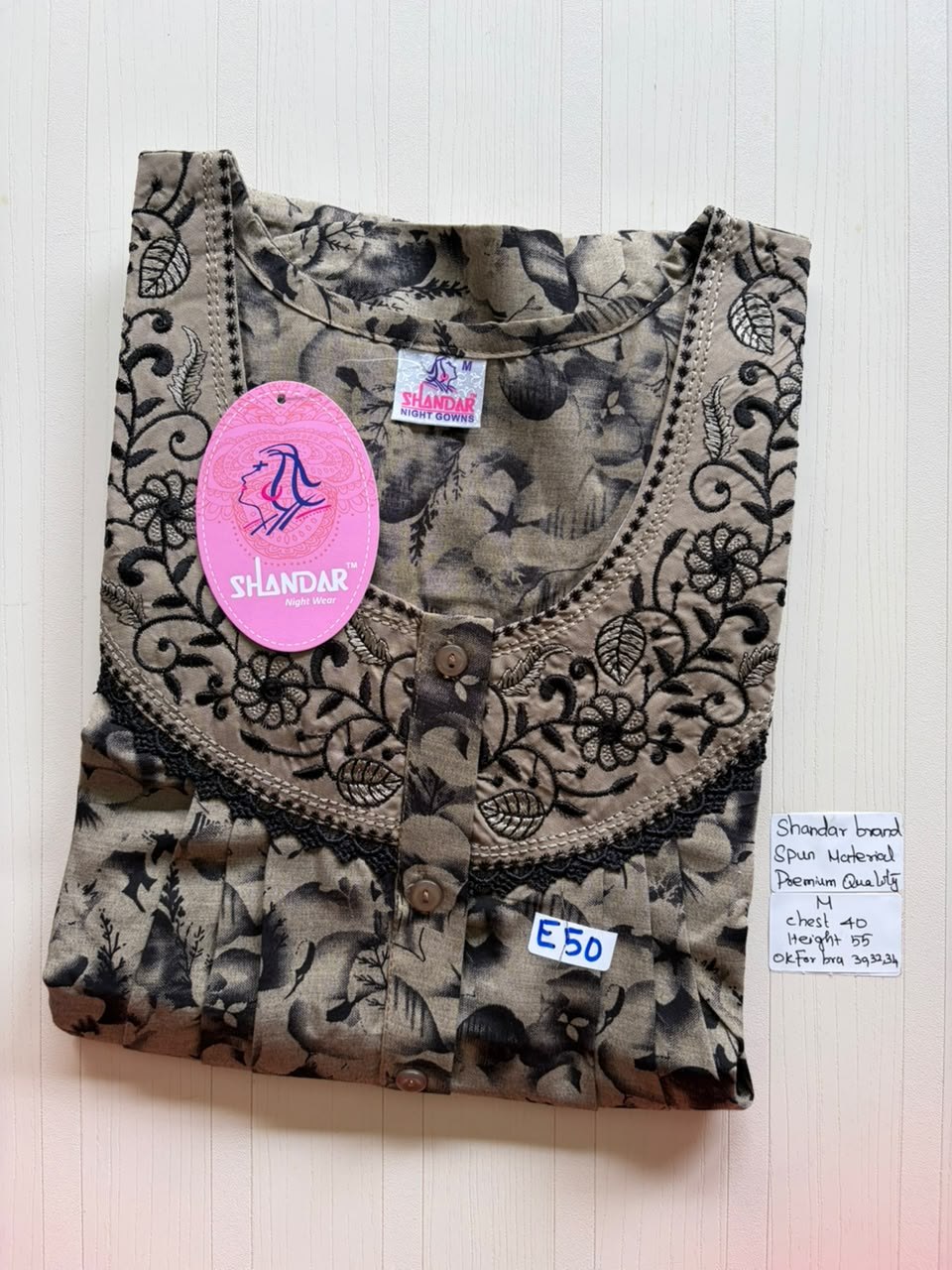 ASS 218 Shandar Spun nighty