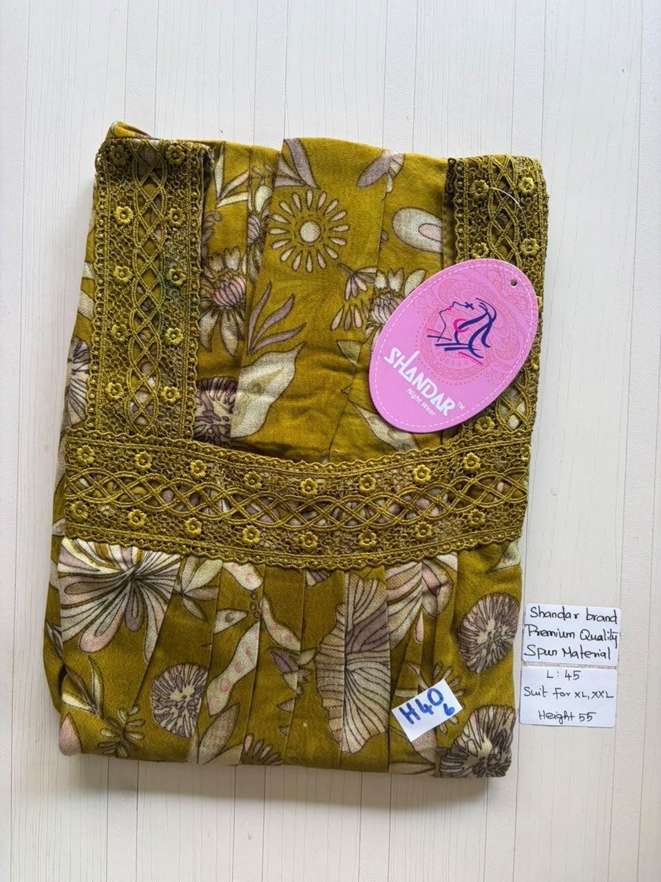 BS384 Shandar Spun nighty