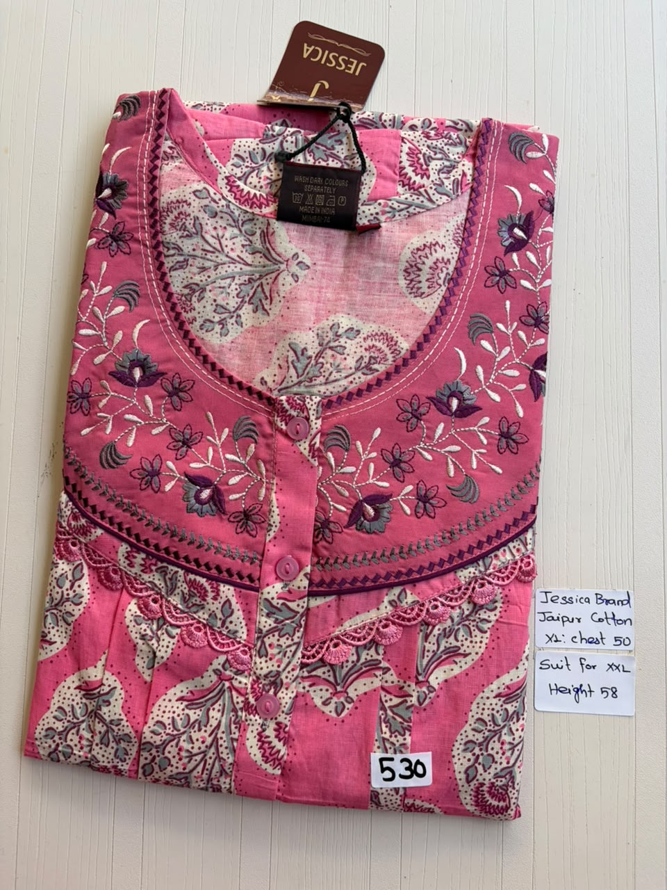 CJS 576 Height Jessica Pleats JC Nighty 550