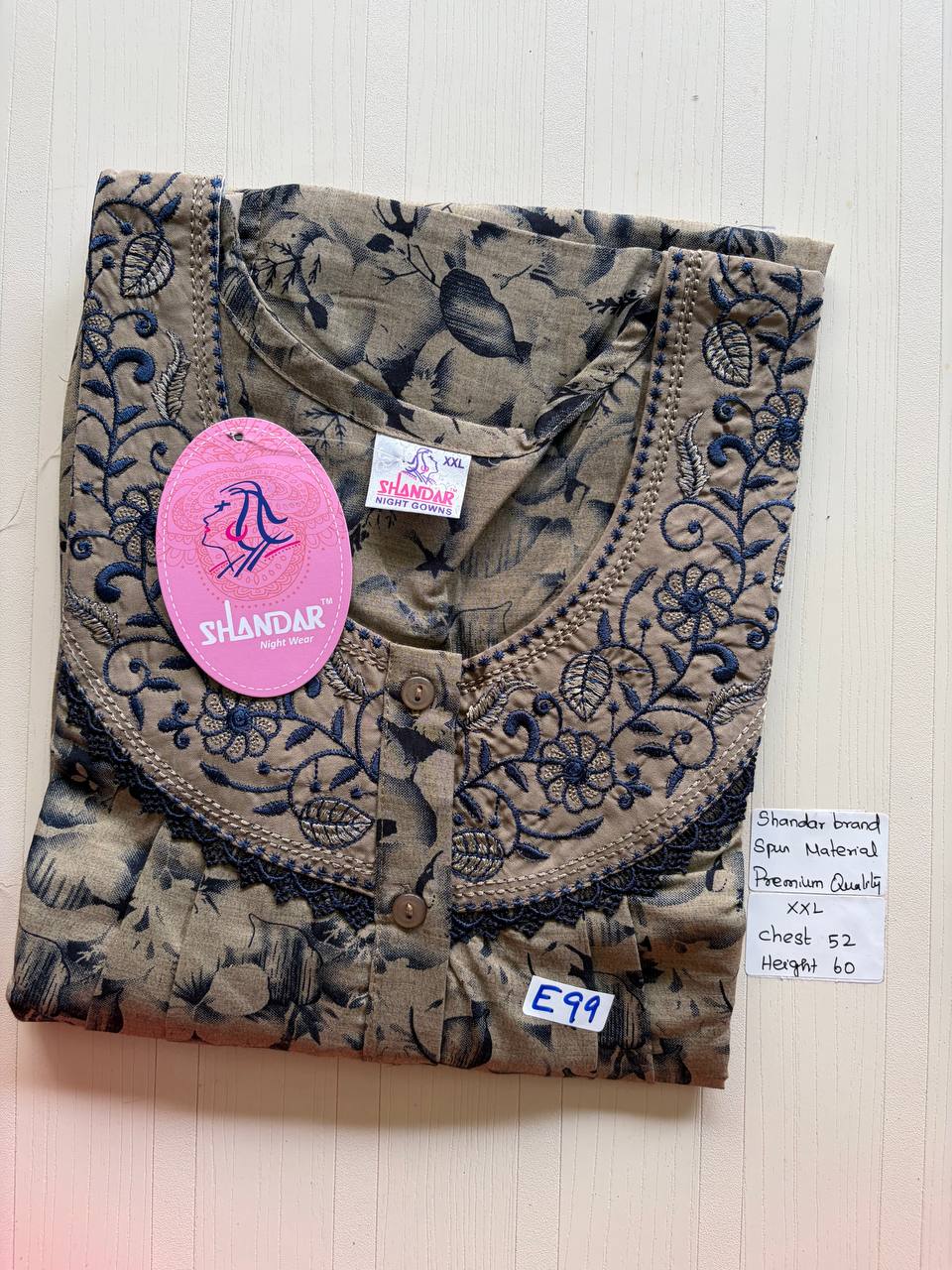 DSS 221 Height Shandar Spun nighty