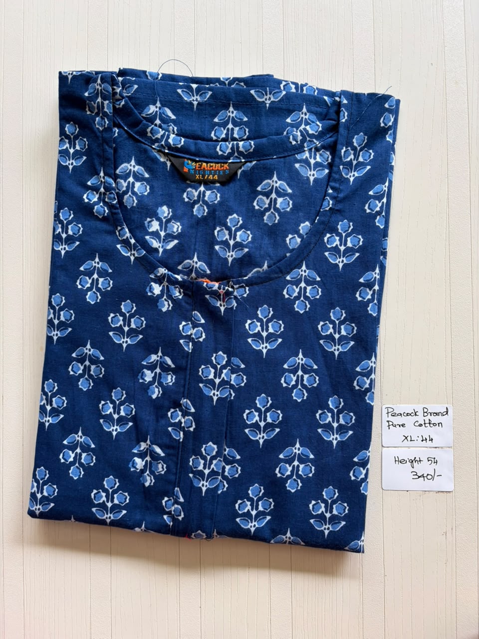 AASZ 274 Height Peacock Zip Nighty BP CPS