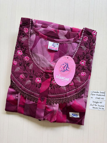 ASS 445 Shandar Spun nighty