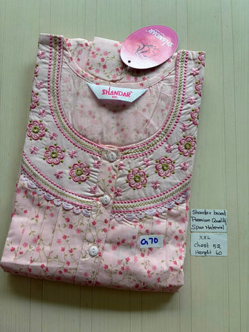 DSS209 Height Shandar Spun Nighty