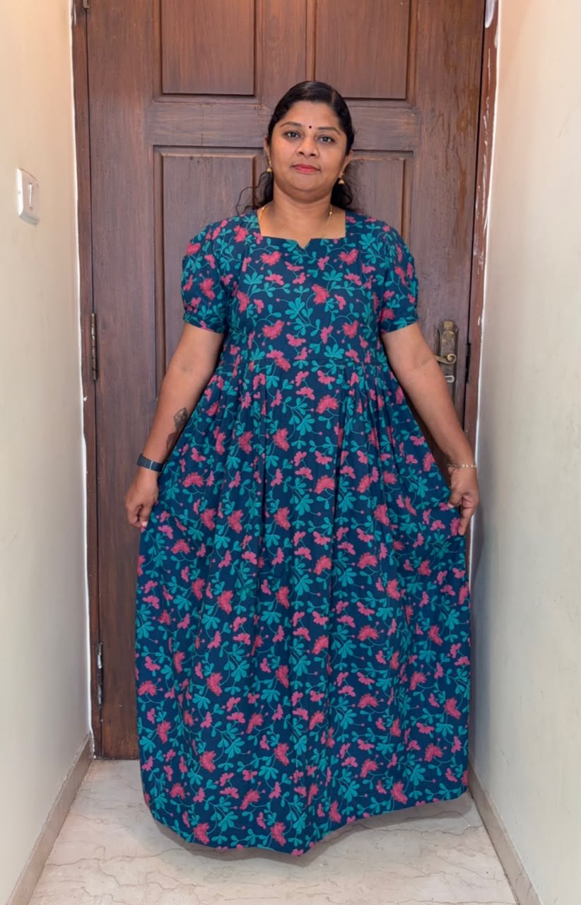 MFS 401 Peacock Maxi Frock YY1