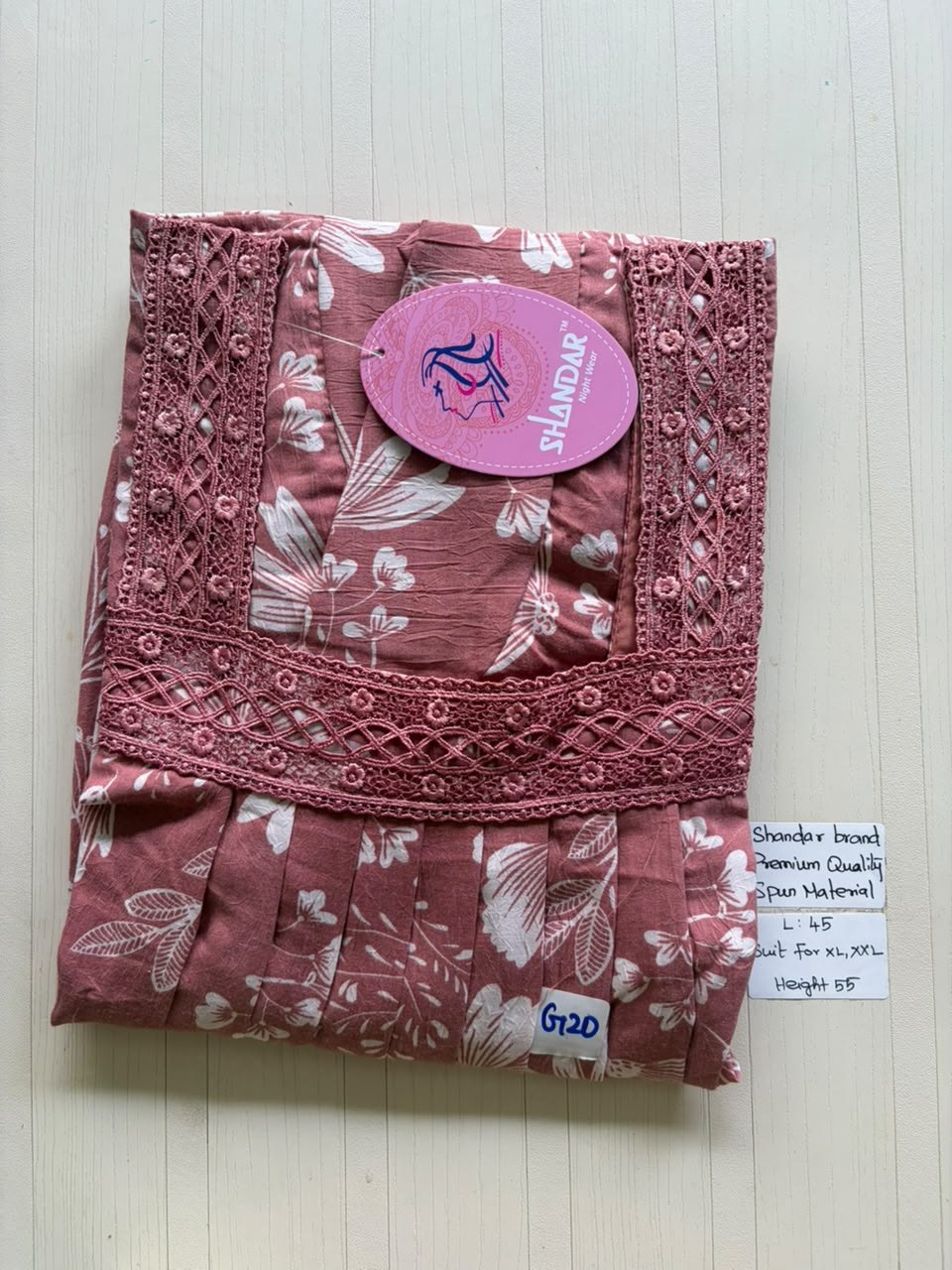 BS469 Shandar Spun nighty