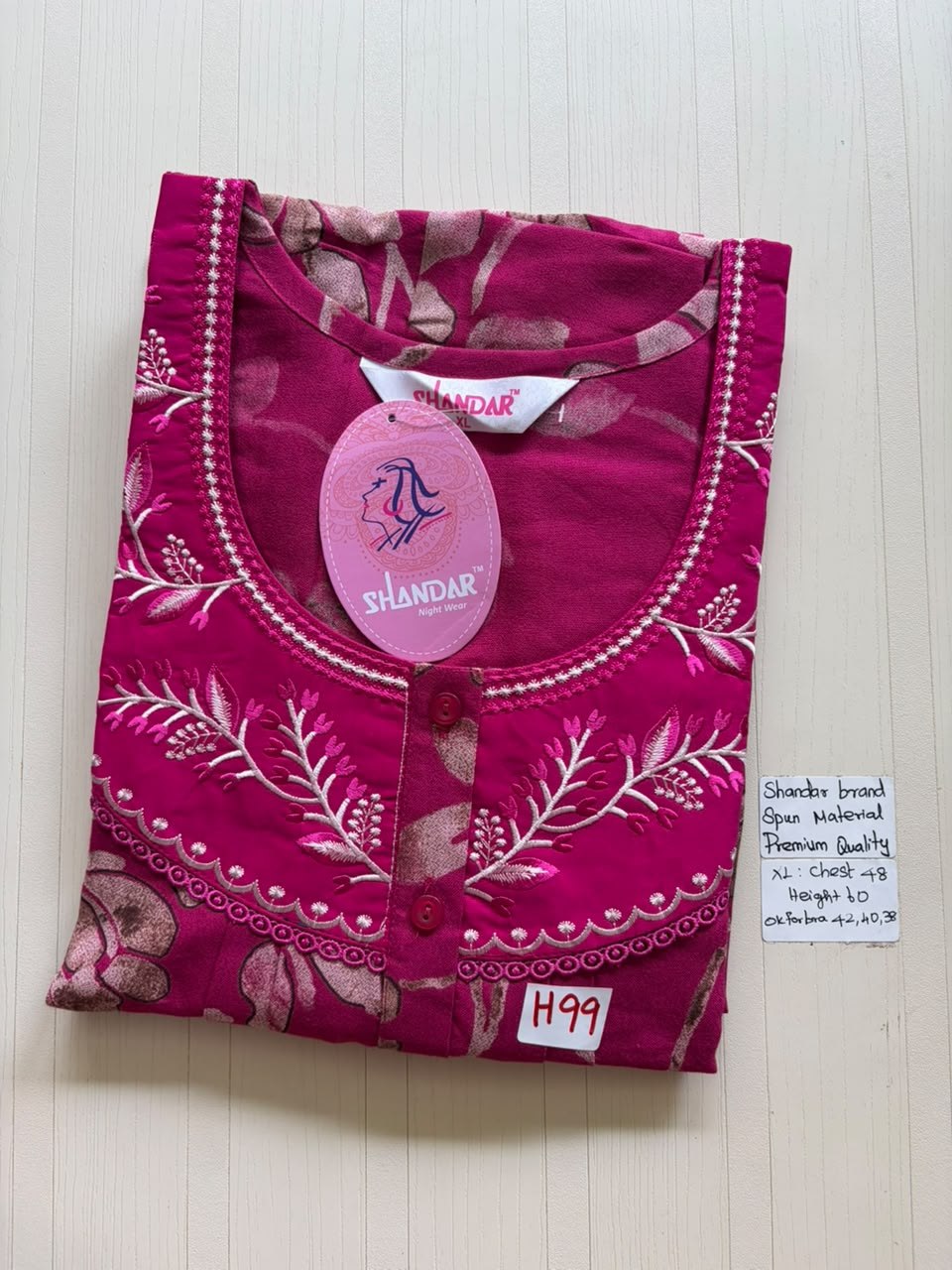 CSS 363 Height Shandar Spun nighty