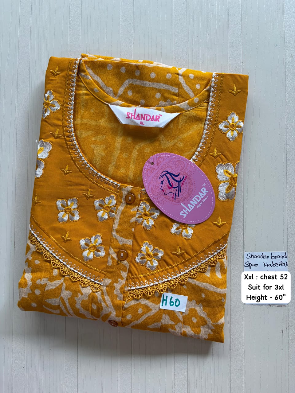 DSS 388 Height Shandar Spun nighty