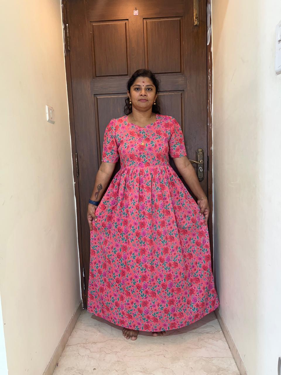 MFS 314 Peacock Maxi Frock YY1