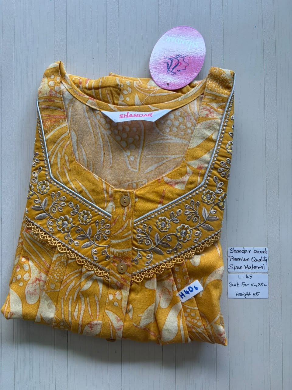 BS375 Shandar Spun nighty