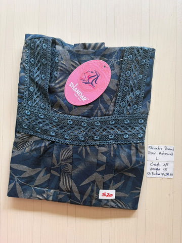 BSS 283 Shandar Spun nighty