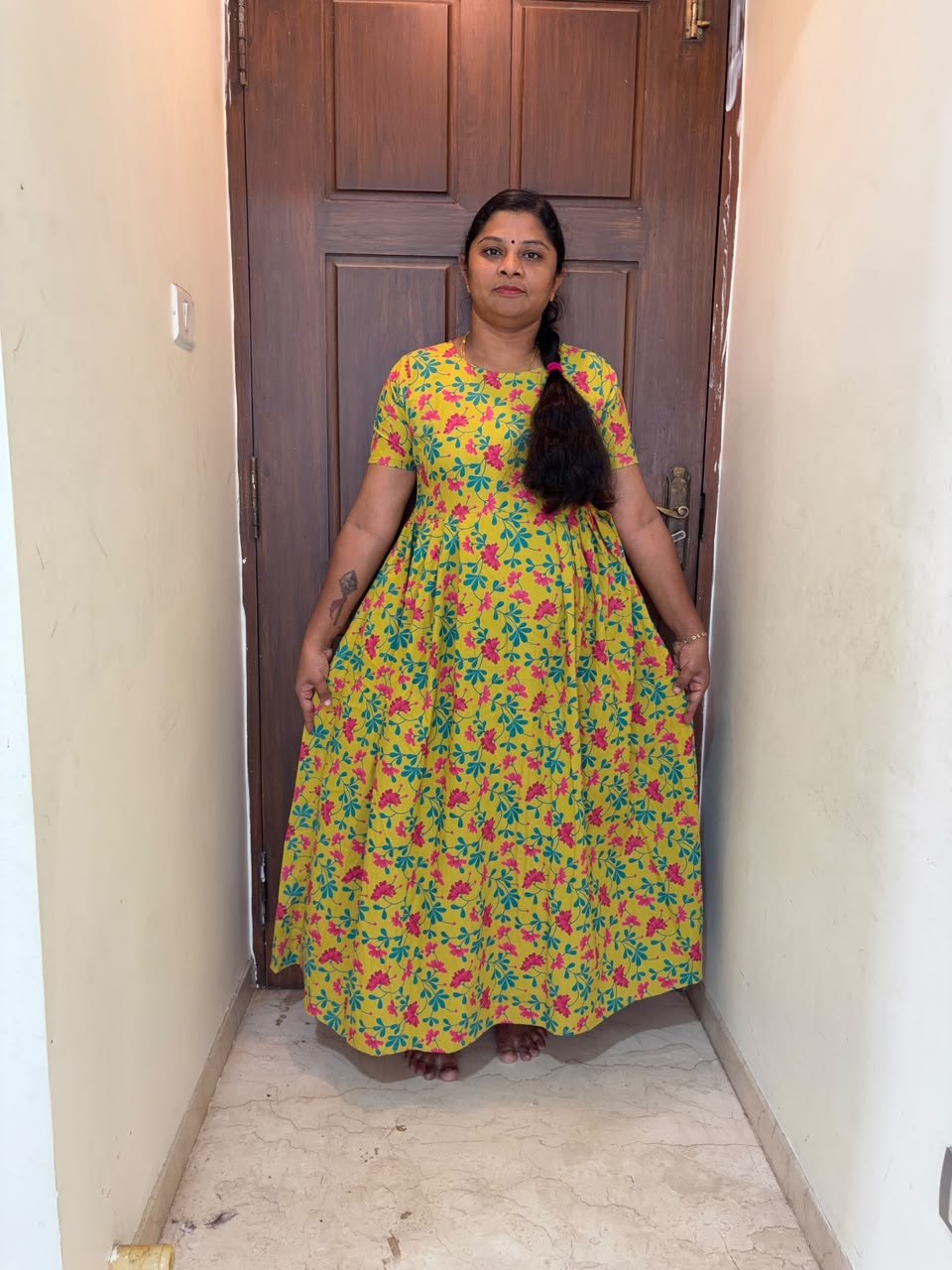 MFS 380 Peacock Maxi Frock YY1