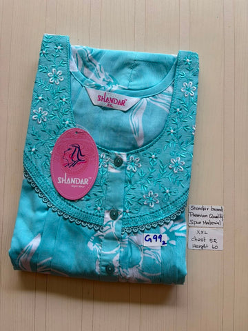 DSS098 Height Shandar Spun Nighty