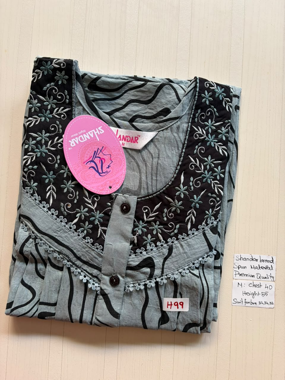 ASS 388 Shandar Spun nighty