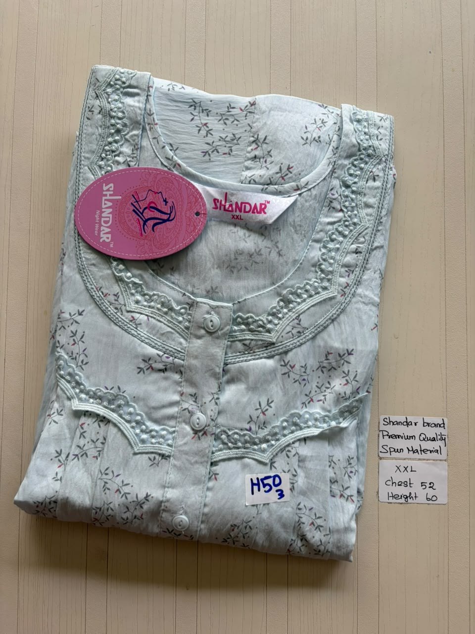 DSS161 Height Shandar Spun Nighty