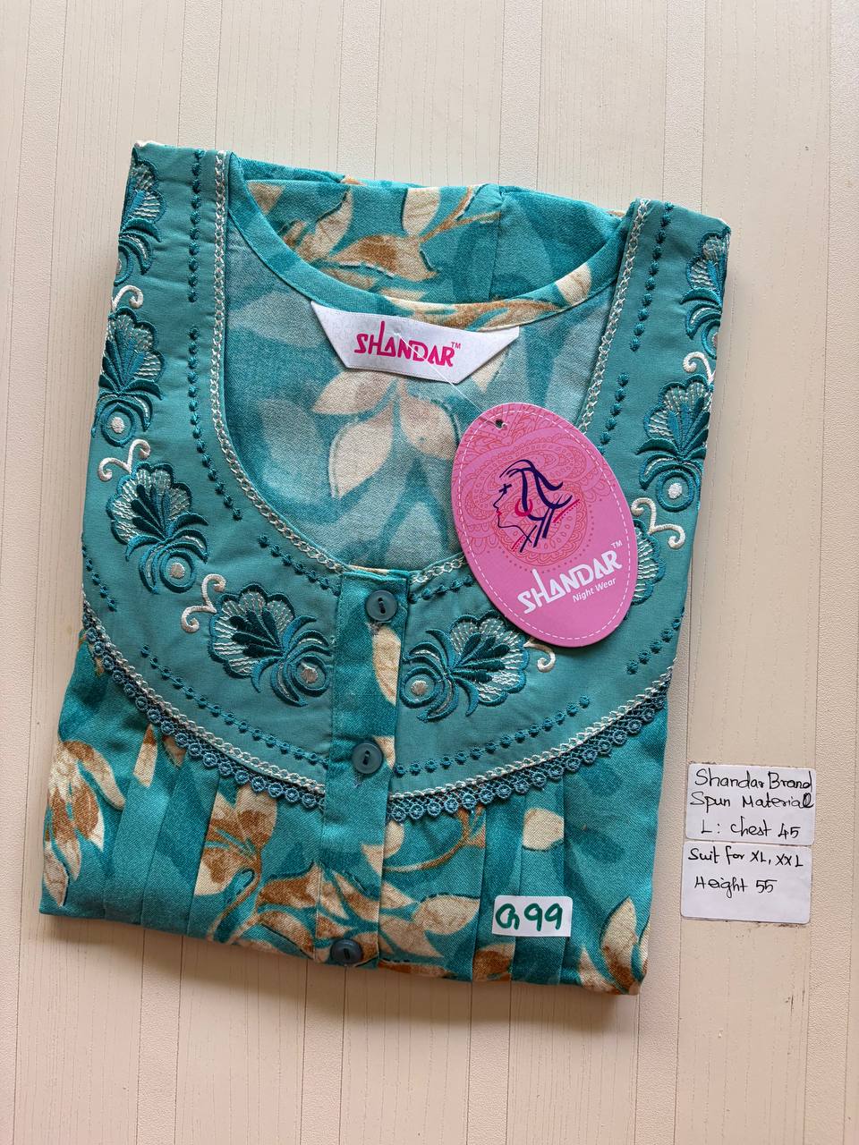 bss 422 Shandar Spun nighty