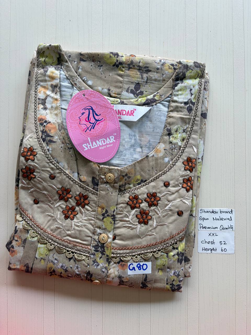 DSS 226 Height Shandar Spun nighty