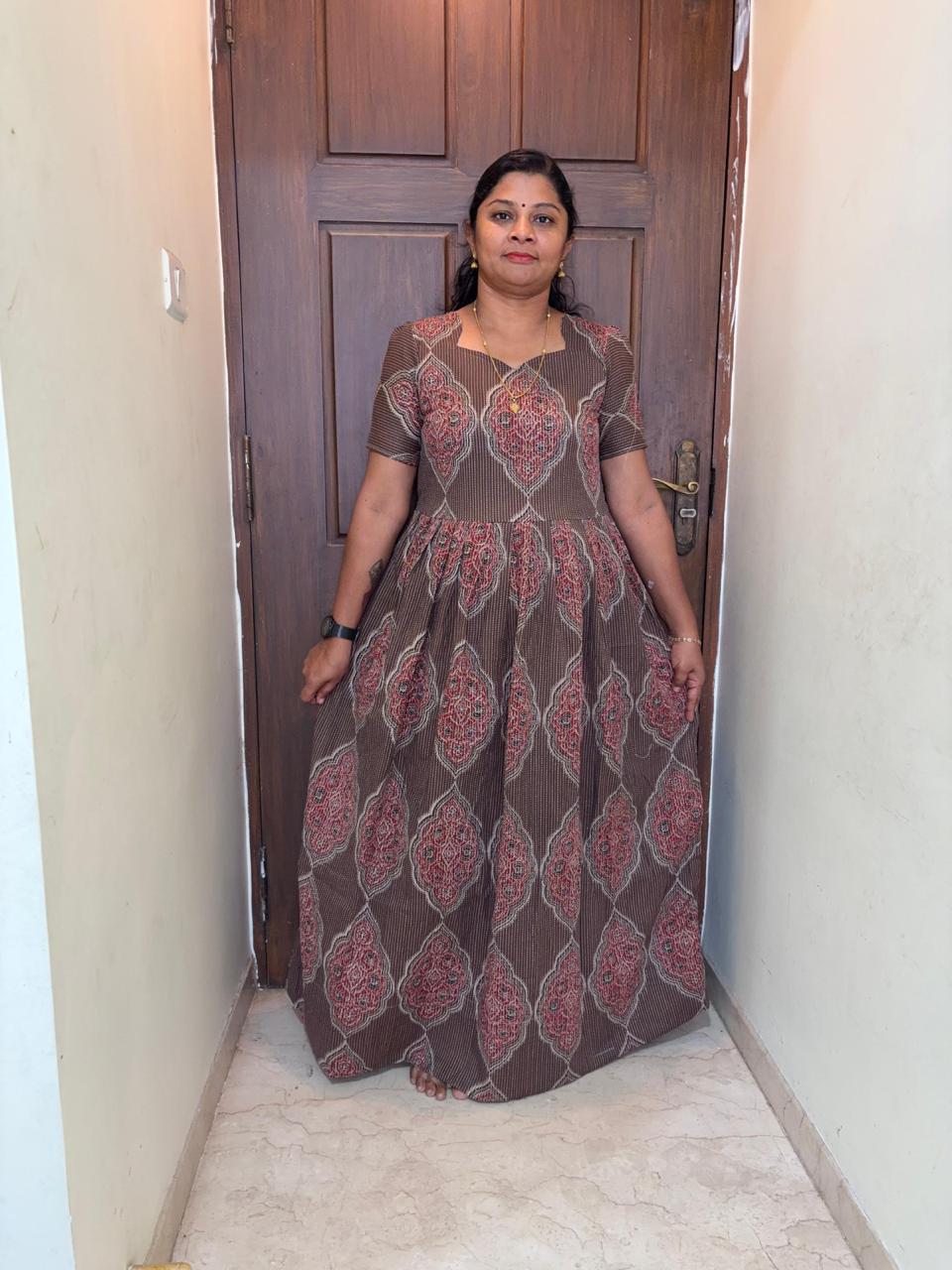MFS 328 Peacock Maxi Frock YY1