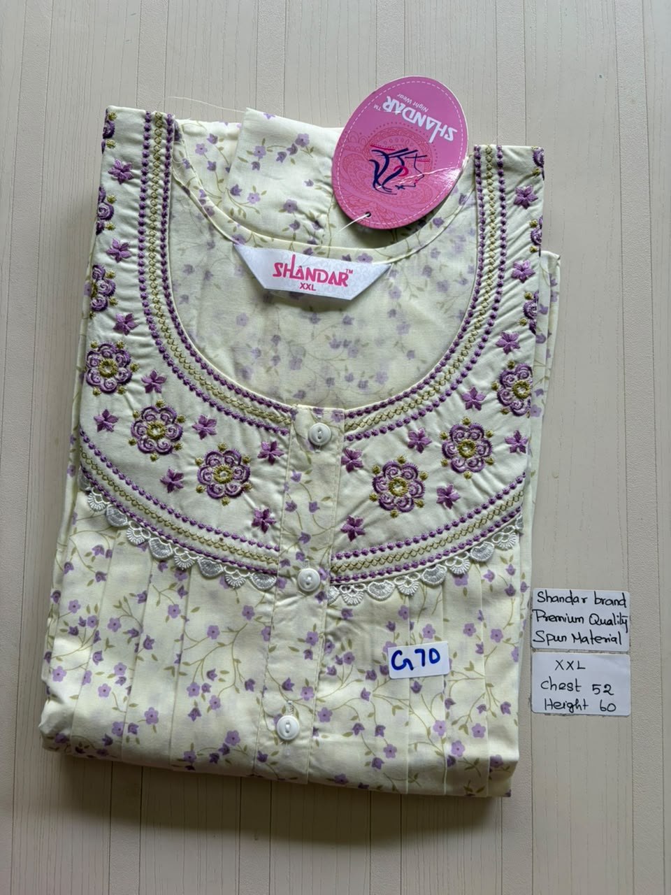 DSS207 Height Shandar Spun Nighty