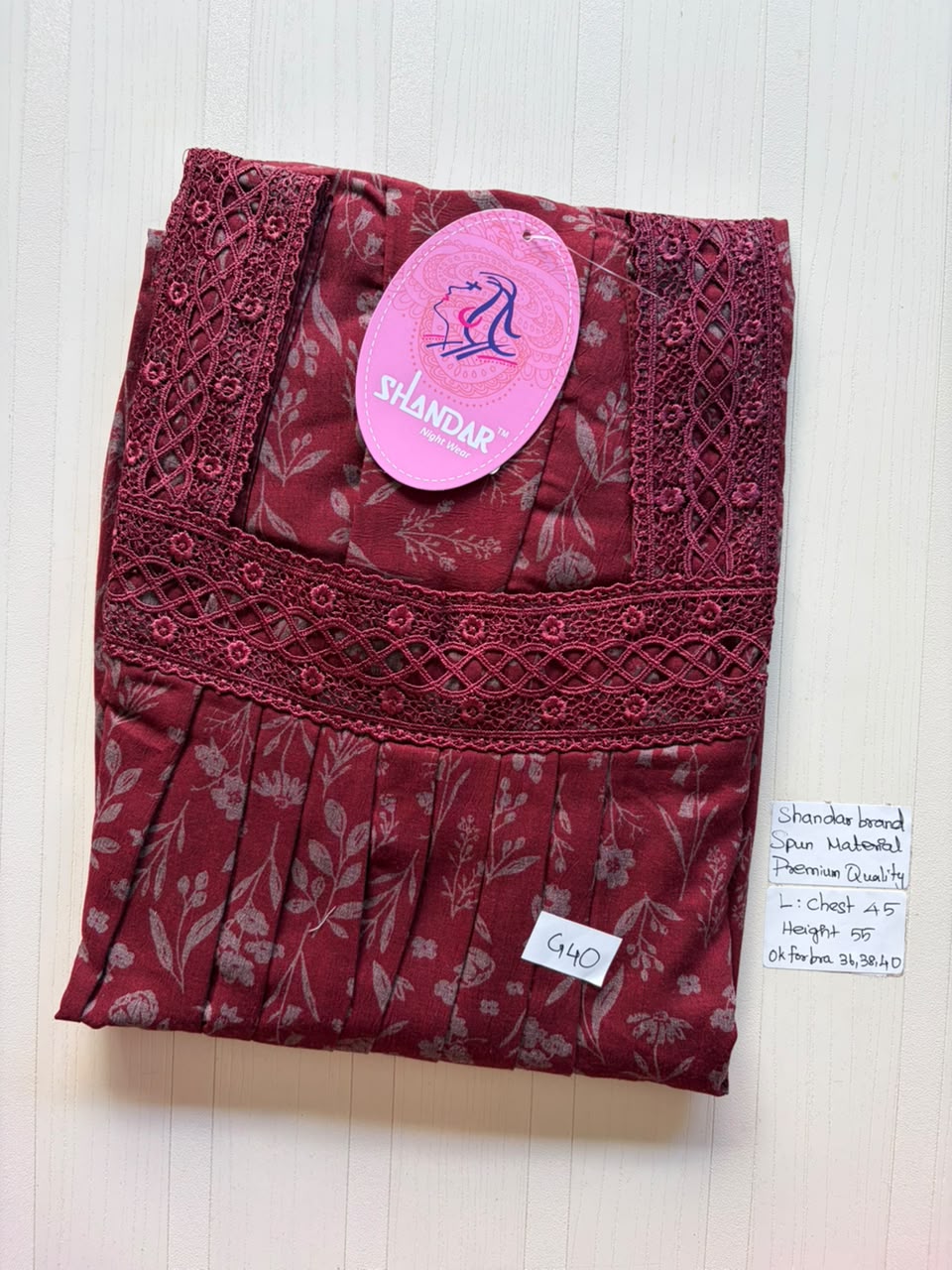BSS 054 Shandar Spun nighty