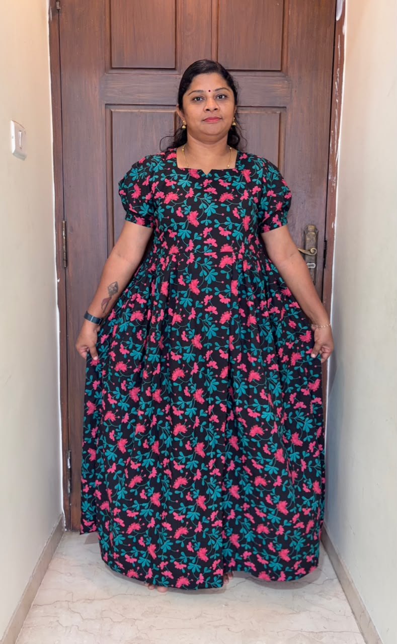 MFS 397 Peacock Maxi Frock YY1