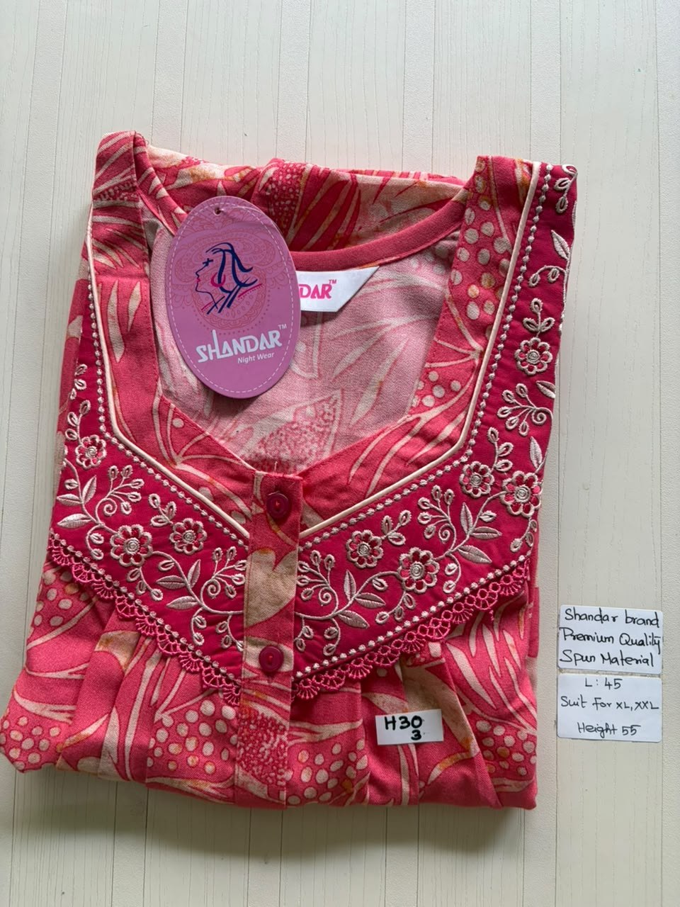 BS406 Shandar Spun nighty