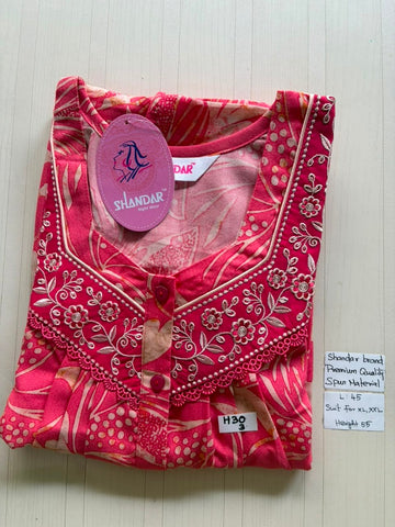 BS406 Shandar Spun nighty