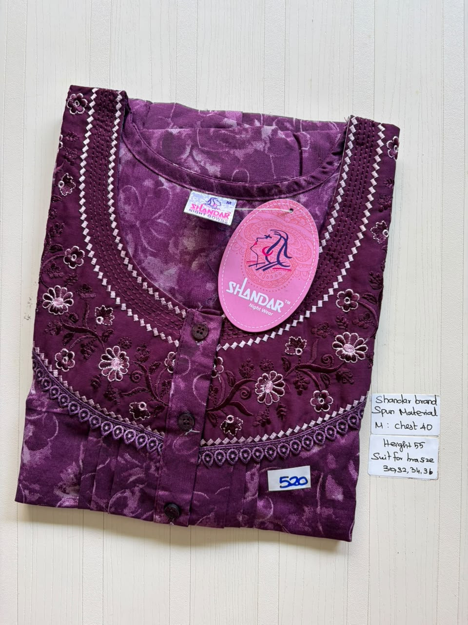 ASS 432 Shandar Spun nighty