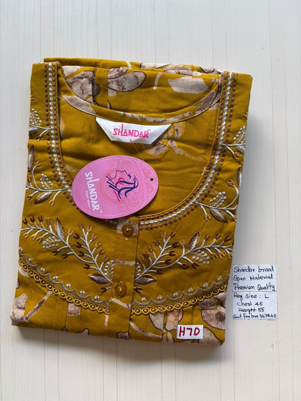 BSS 650 Shandar Spun nighty