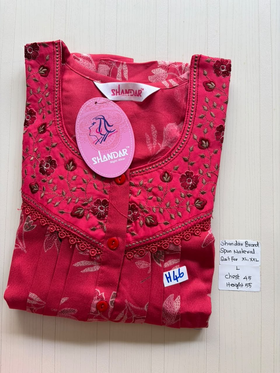 BSS 589 Shandar Spun nighty