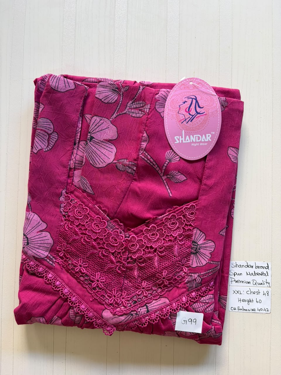 DSS 130 Height Shandar Spun nighty