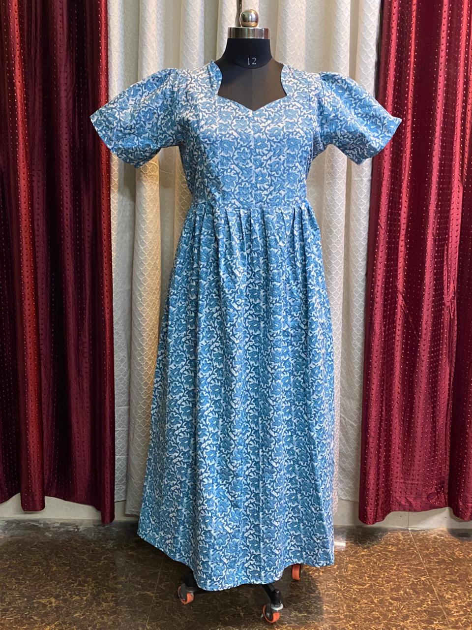 MFS126 Peacock Height maxi feeding frock FD FM1 FM2