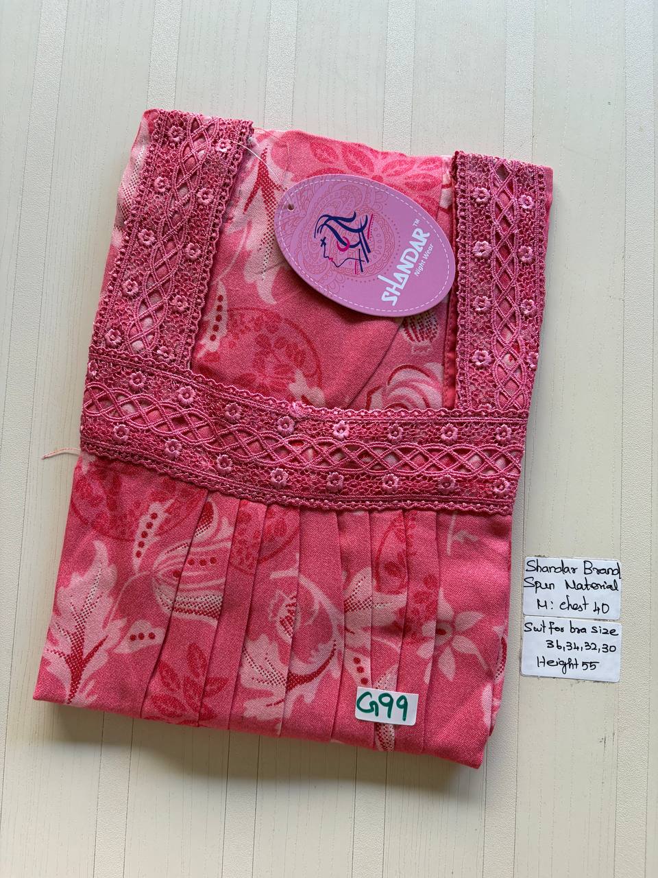 ASS 836 Shandar Spun nighty