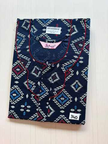 AASKZ 019 Peacock Zip Nighty BP DPS
