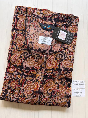 AKS043 Height Block Kalamkari peacock Pleats zip